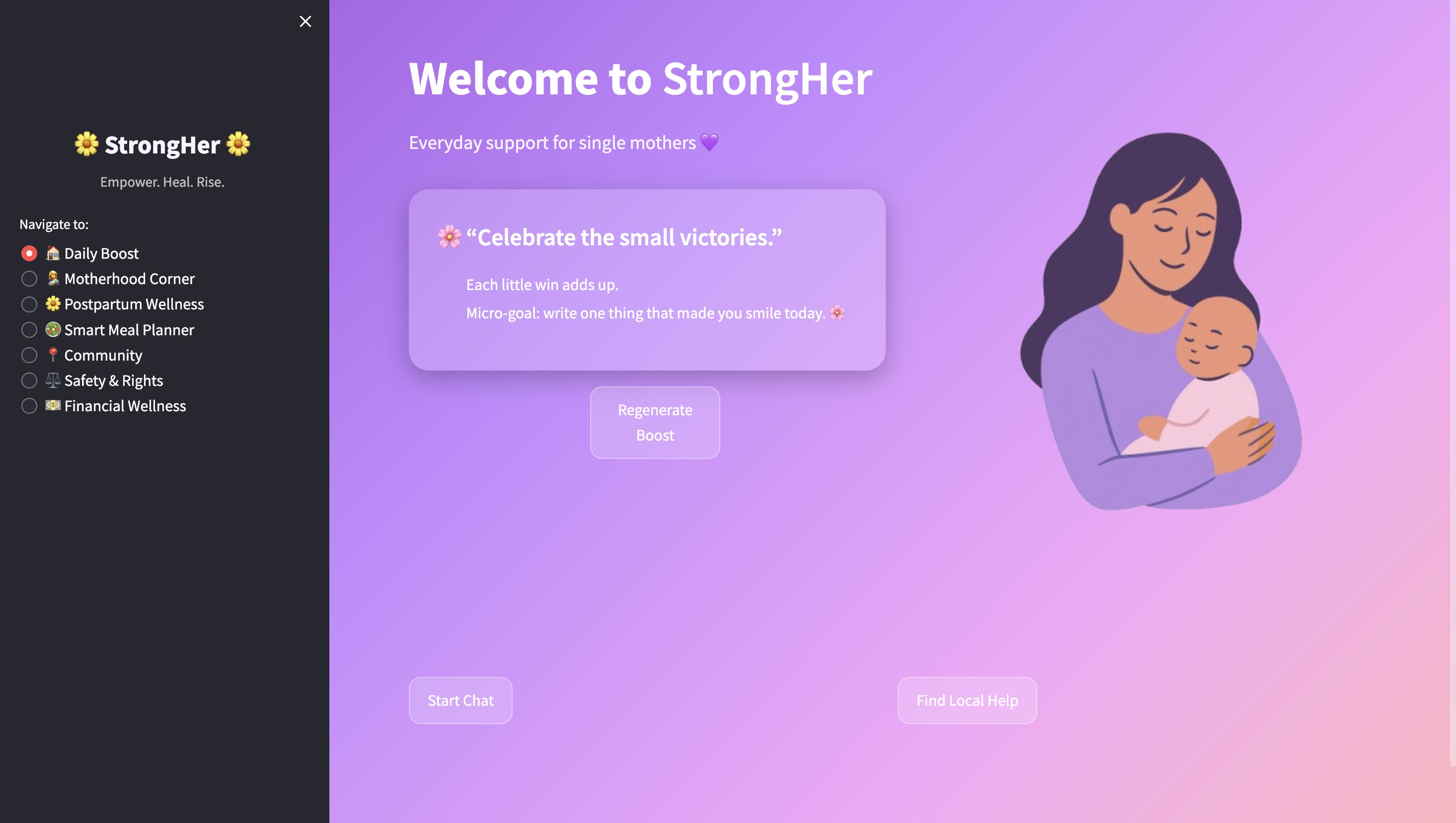 StrongHer AI Wellness Companion